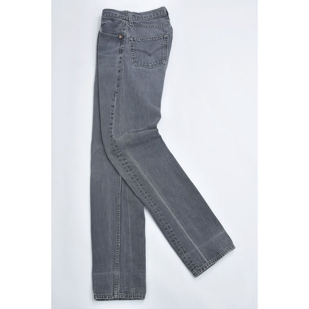 90s アメリカ製 Levi's リーバイス 501 後染めブラック フェードグレー