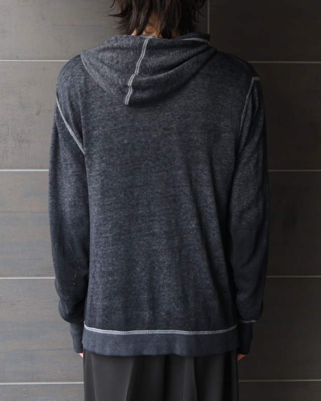 thumbhole zip-up hoodie