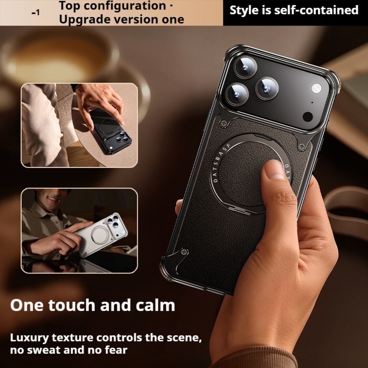 ◆iPhone 17/Pro/Pro Max◆ Genuine Leather Aluminum Phone Case / 本革 アルミニウム スマホケース