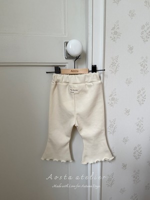 【Aosta】ジェリーフレアパンツ アイボリー 70~110cm