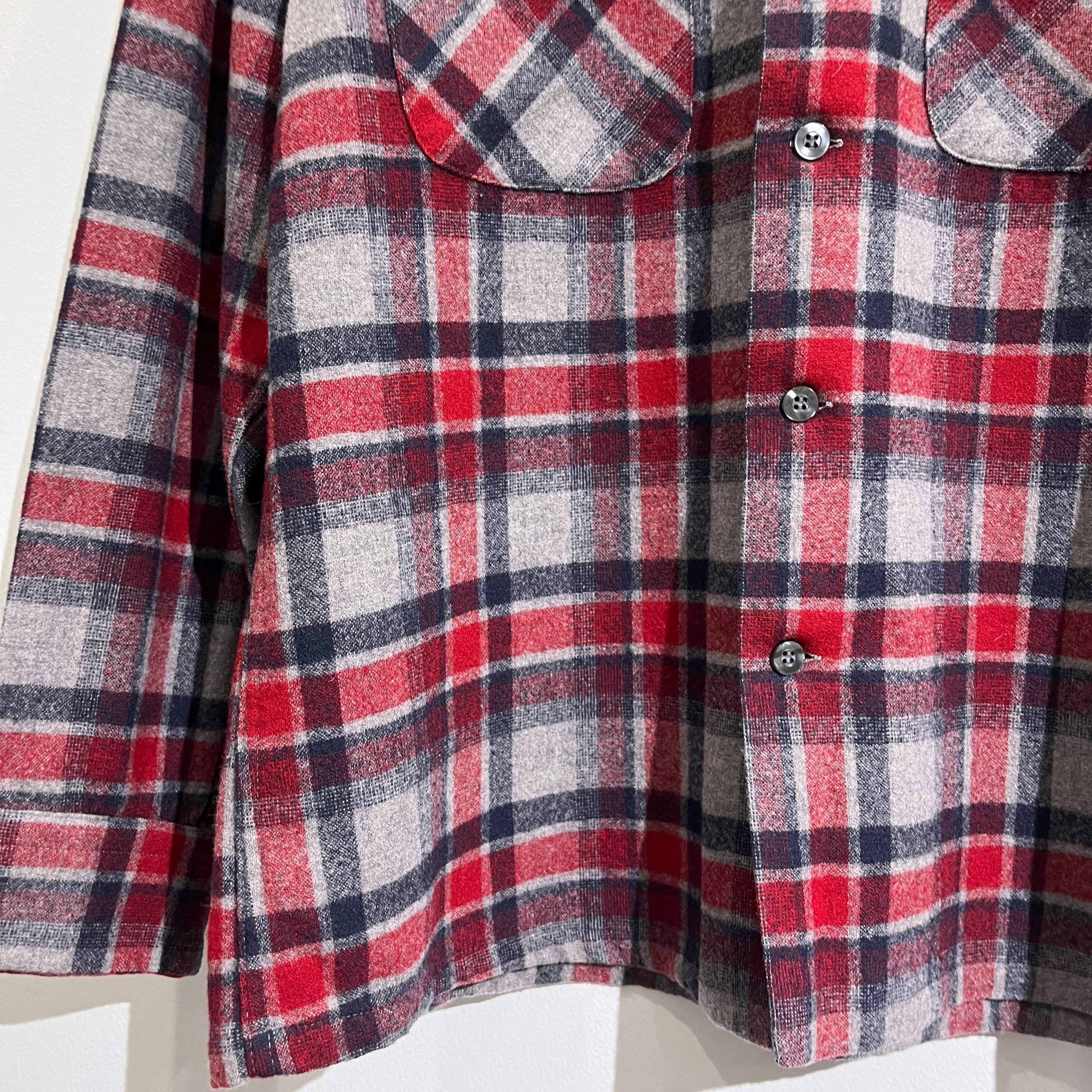 70s PENDLETON Wool Shirt 70年代 ペンドルトン ウールシャツ 赤ベース