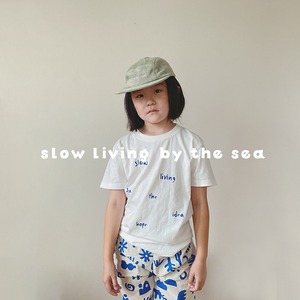 KIDS Tee〈 slow living 〉スローリビング　ゆったり　のんびり