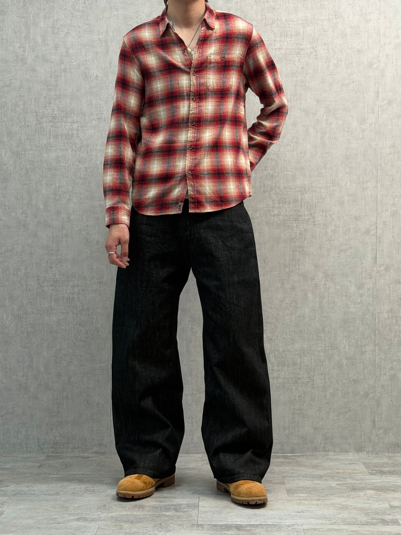 Urban Black Wide Straight Denim
