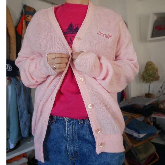 80s～US country club cardigan