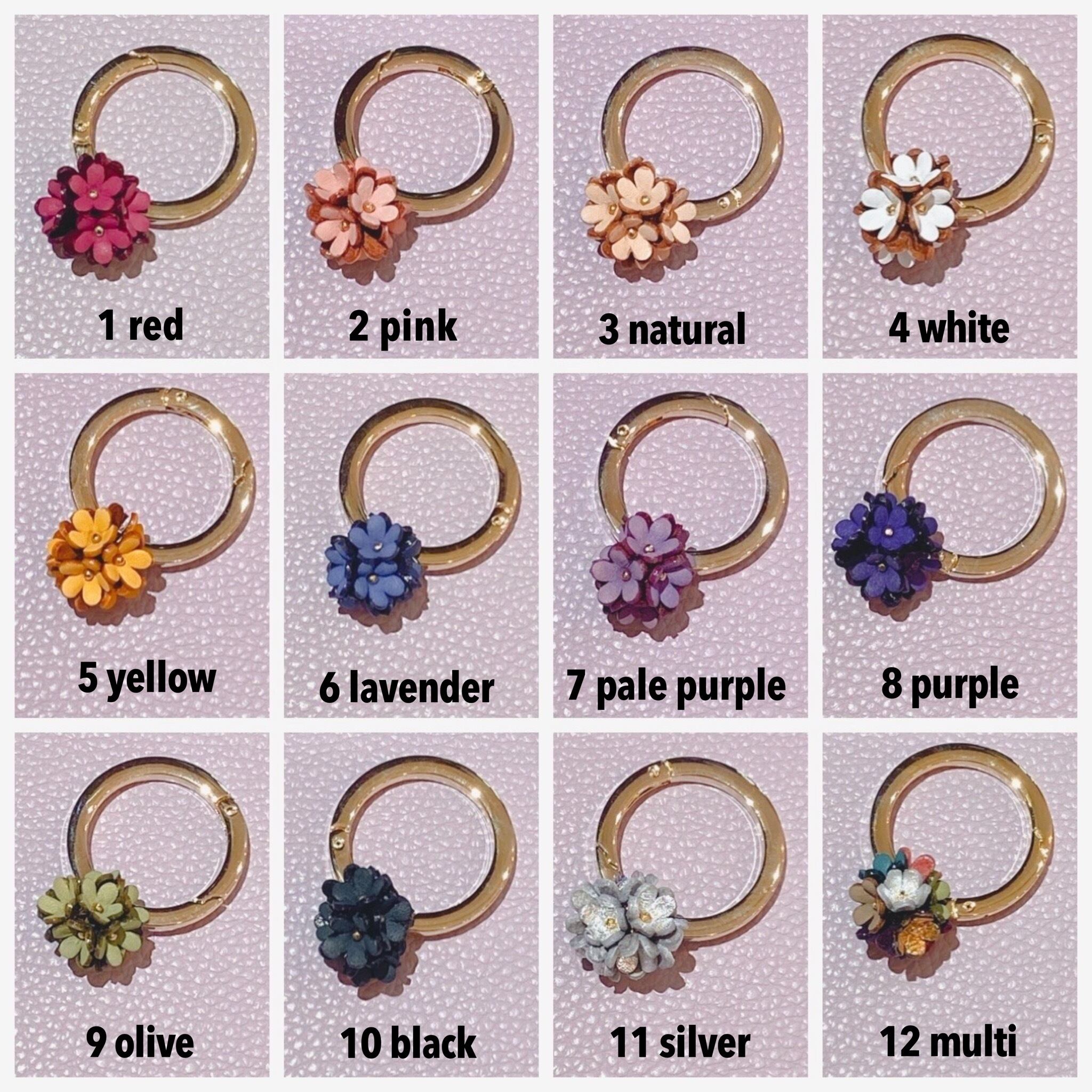 再販【完成品】ジャスミン花のカラビナチャーム | Bougainvillea