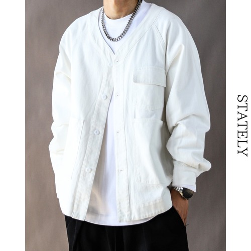 Utility Pocket Vネックコットンジャケット/2color_T210 画像
