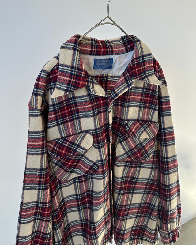 -Pendleton- Vintage 70s XL Board Shirt made in USA