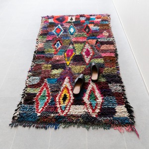 【Vintage】モロッコ・ヴィンテージラグ BC-8 "81cm×180cm"