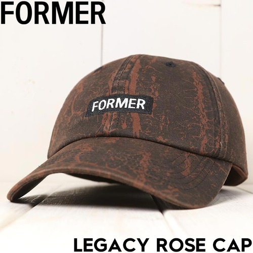 FORMER フォーマー LEGACY ROSE CAP ストラップバックキャップ 帽子 FHW-25219 CHOC 25HO 日本代理店正規品
