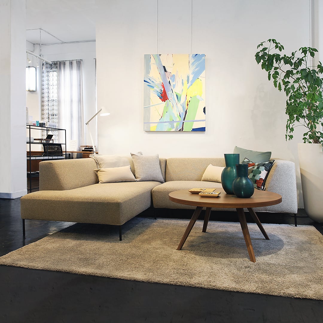 キングストン ソファ 2P片肘＋カウチ Cランク［リアルスタイル