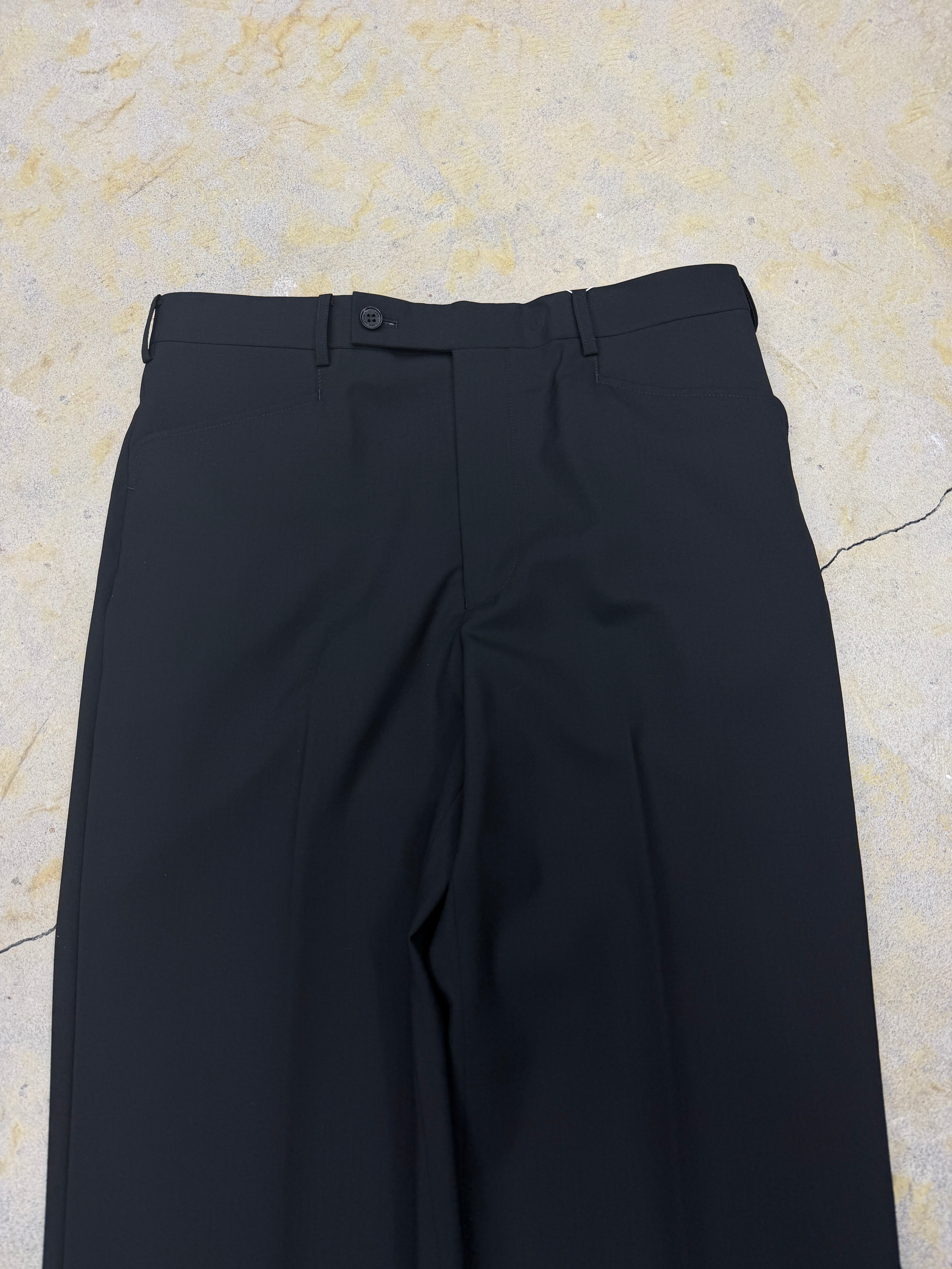 LITTLEBIG | Wool Straight Trousers | Black | HOWDAY