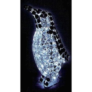 クリスタルビーズモチーフペンギン（ブラック）