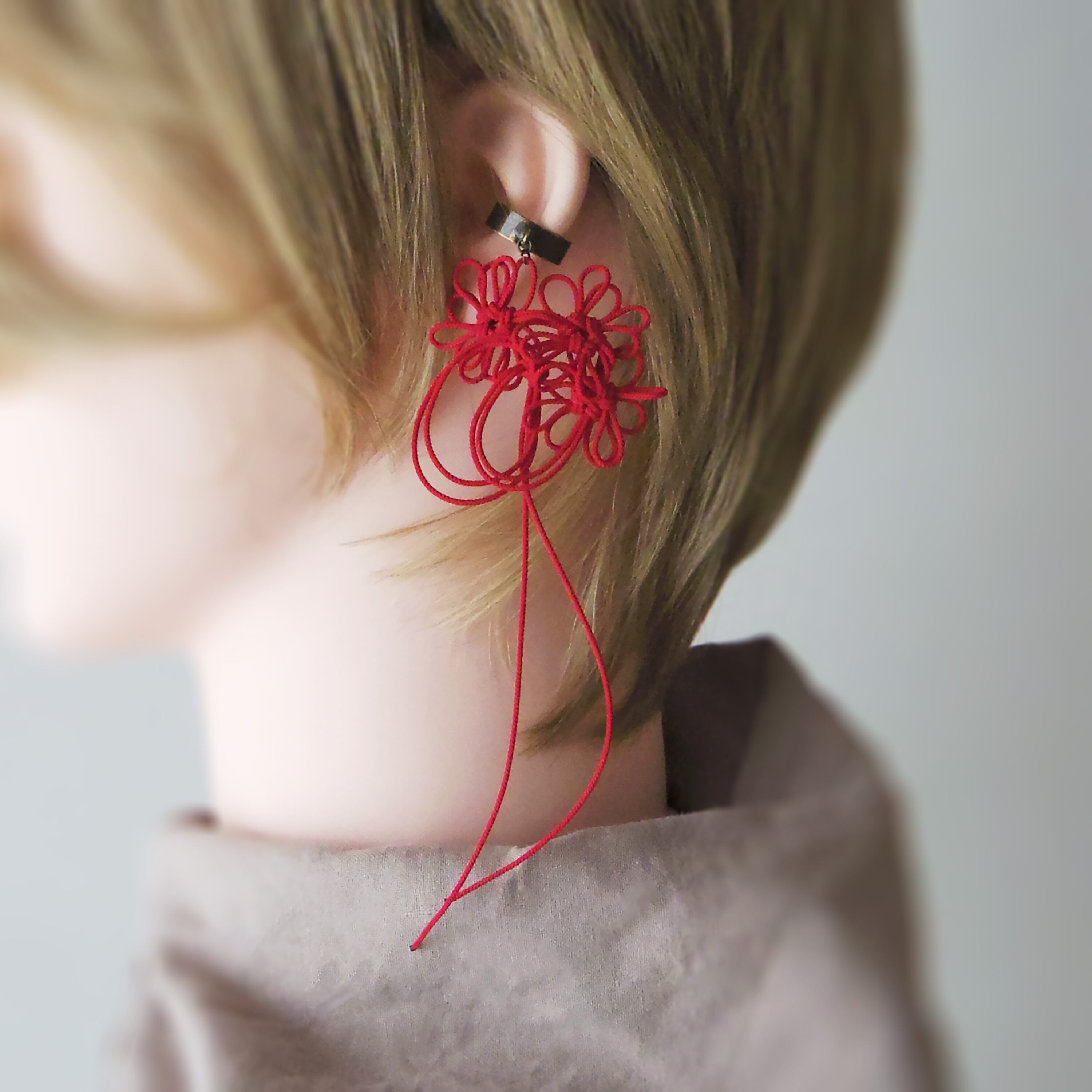 かたっぽイヤーカフ「あではなもゆる」