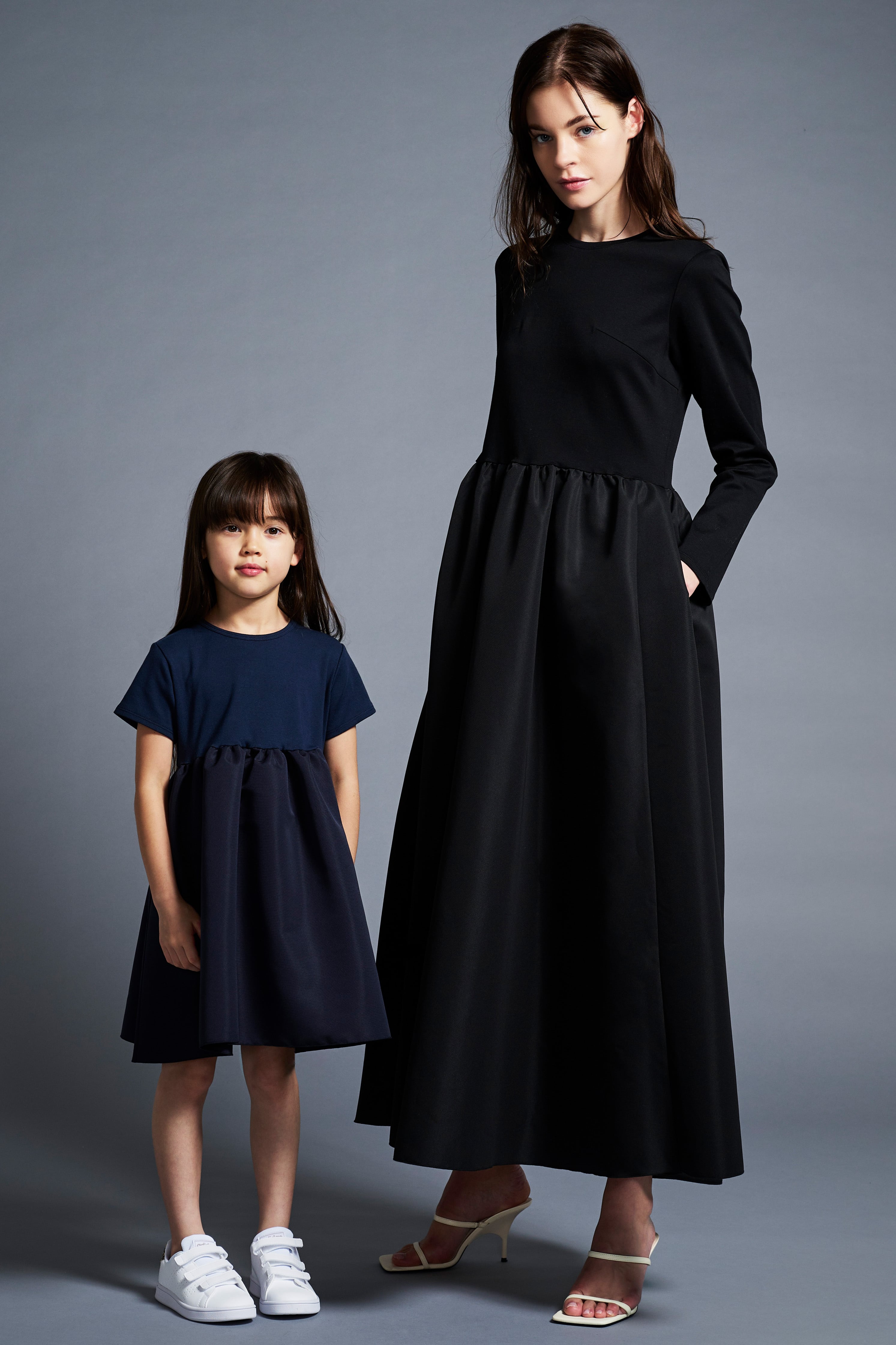 BALLERINA T-DRESS BLACK | AMICA・kids