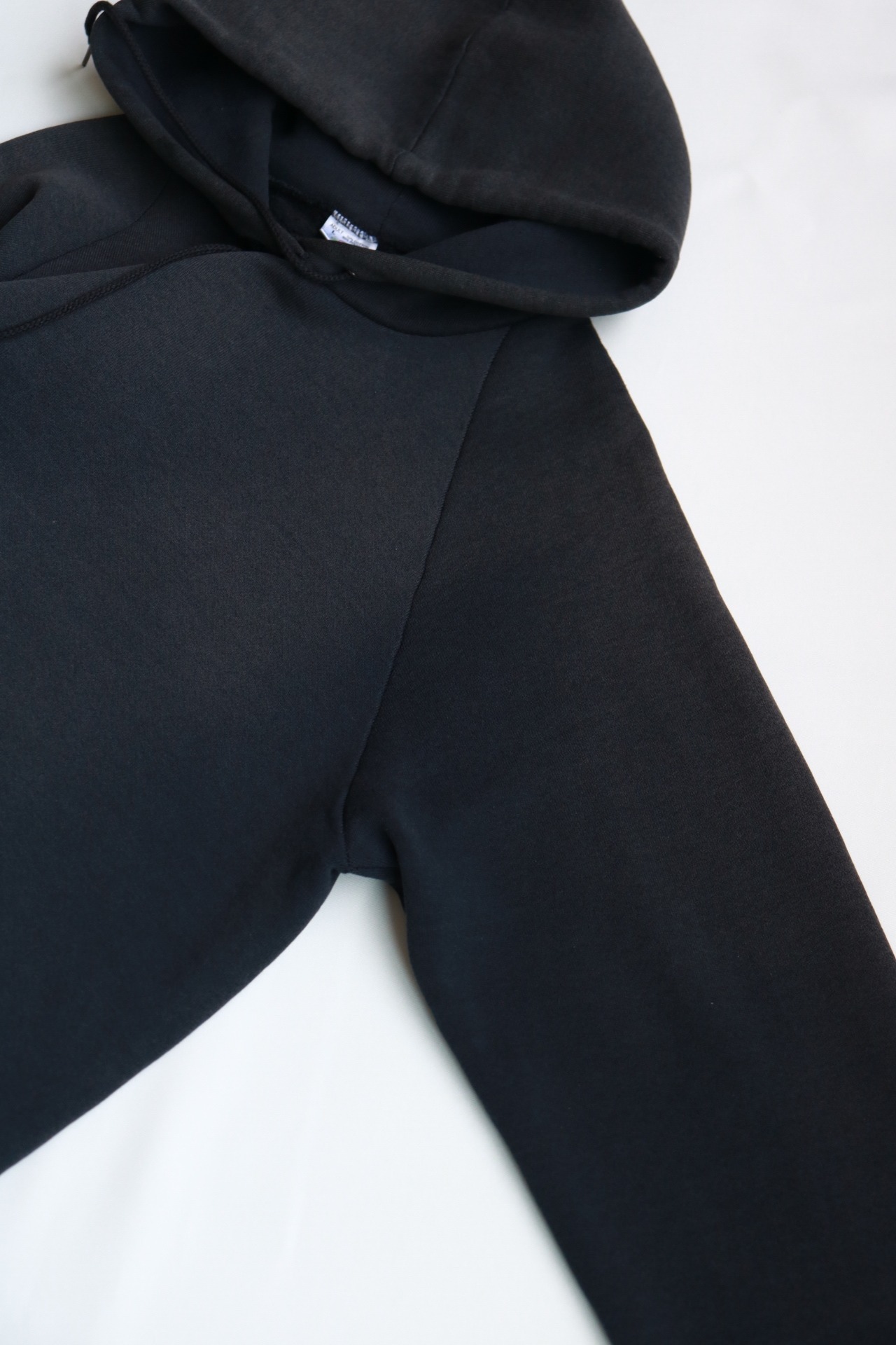 90s Fruit of the loom faded black hoodie