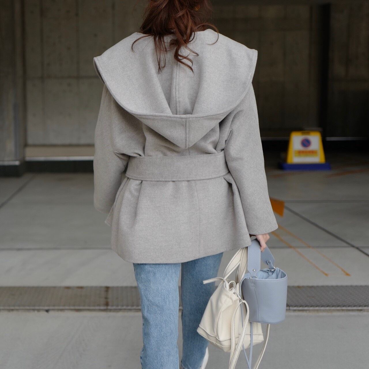 Short Opera Coat LightGrey | gypsohila