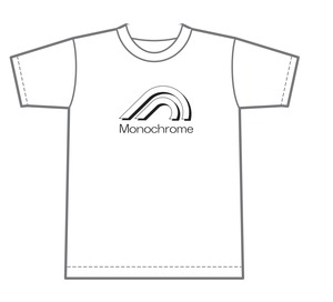 【綿生地】モノクロームシンボルTシャツ