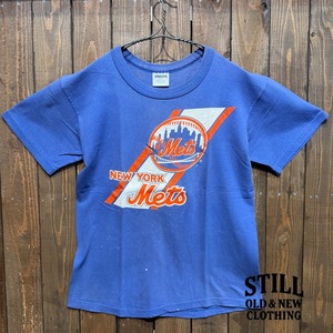 1990's  STRATER "NEW YORK METS"   PRINT T-SHIRT 【サイズ表記 L】   /  1990年代  ニューヨーク・メッツ プリントT