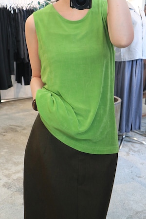 70s-80s yellowgreen fitness tank top