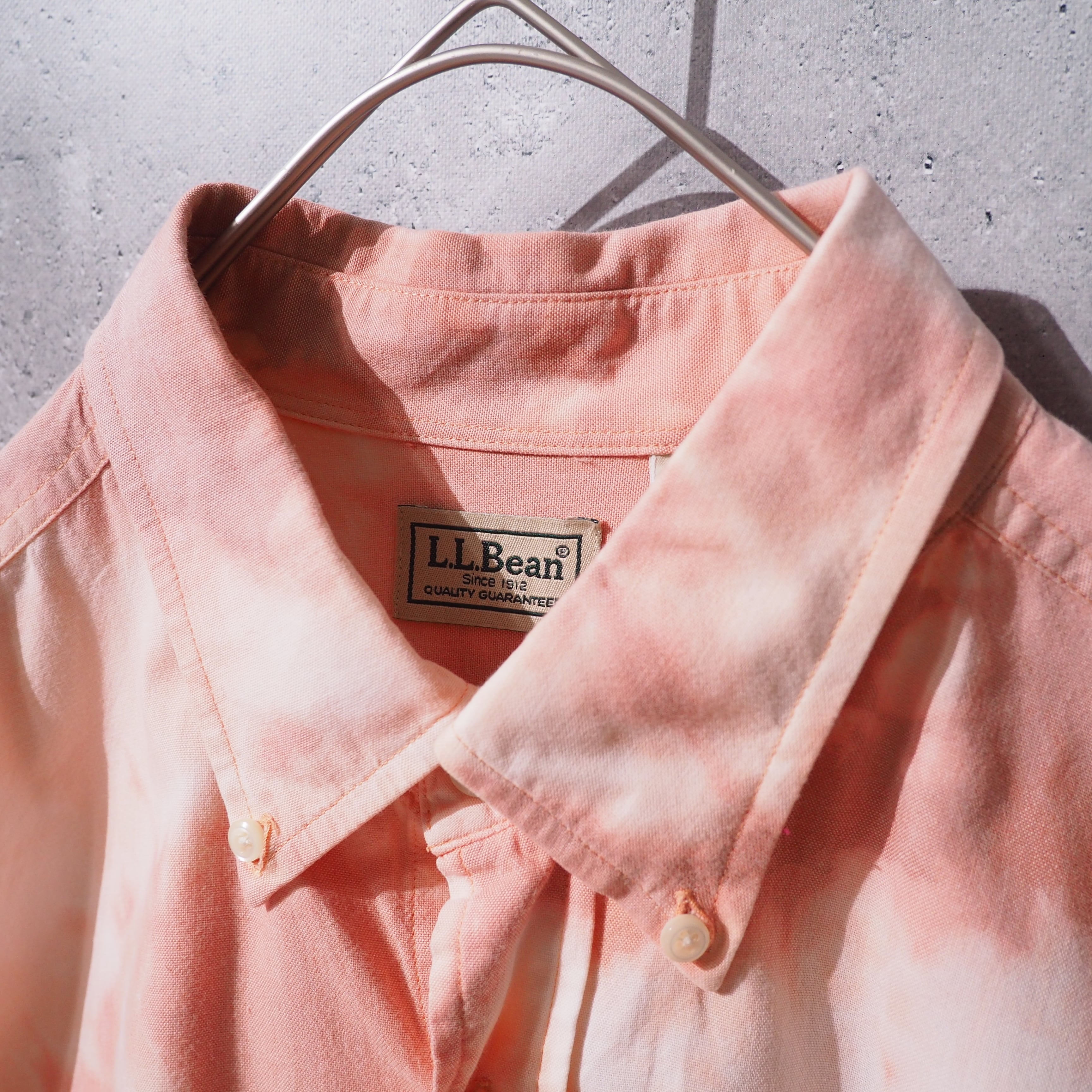 " L.L.Bean " Beautiful Flamingo pink Color Tie dye Over silhouette shirt