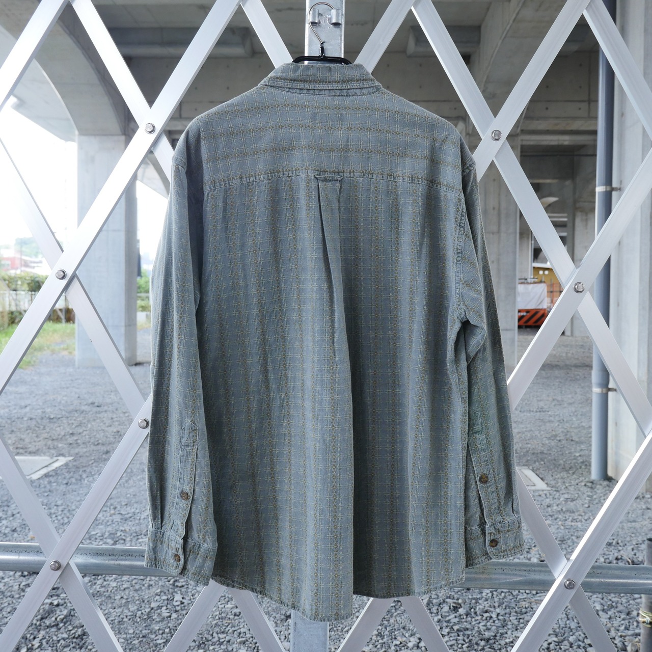 WOOLRICH｜MADE IN INDIA Khaki Long shirt