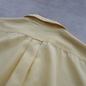 Polo by Ralph Lauren "CALDWELL" open collar shirt Silk Cotton yellow [M] 古着