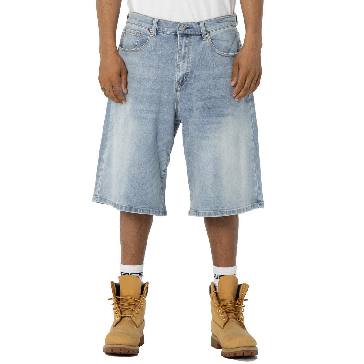 Denim Pro Pro Club Denim Short - Baggy - Light Stonewash | ELITE