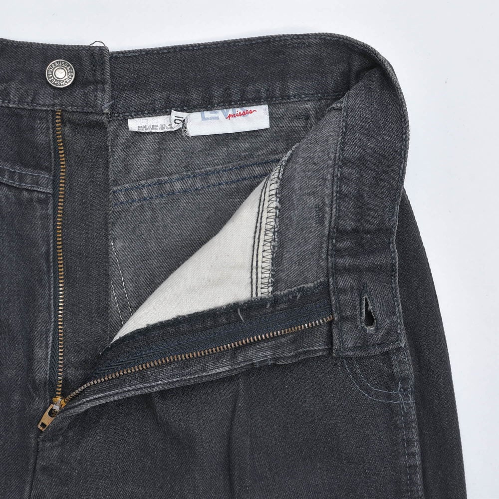 80s アメリカ製 Levi's misses リーバイス ブラックデニム 2