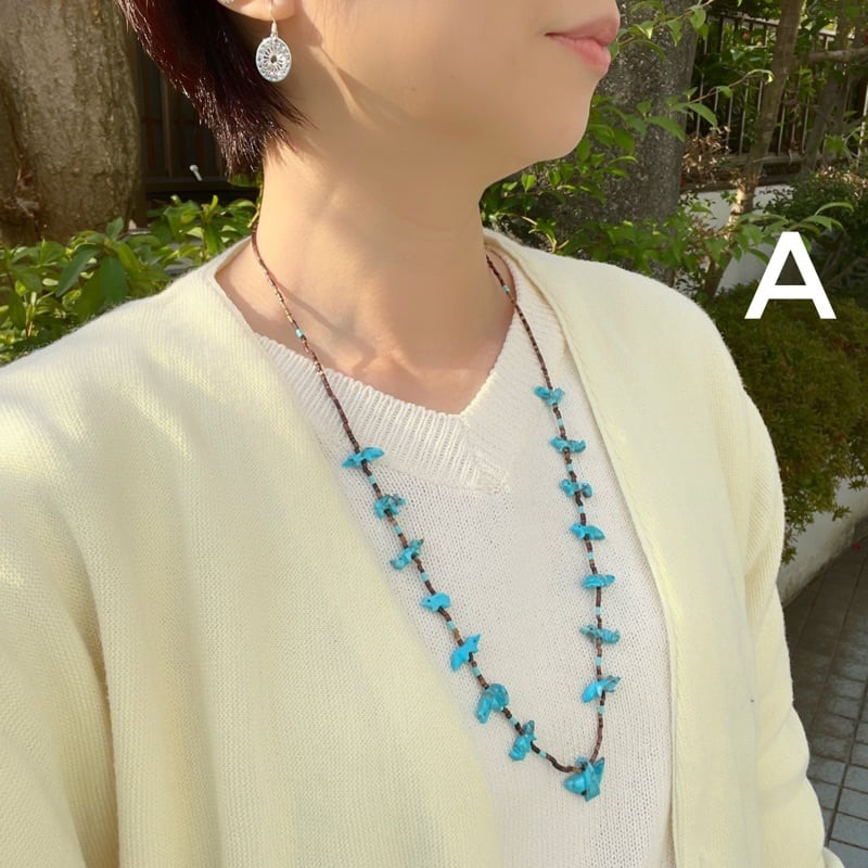 Indian Jewelry》ターコイズ フェティッシュネックレス | 【公式通販