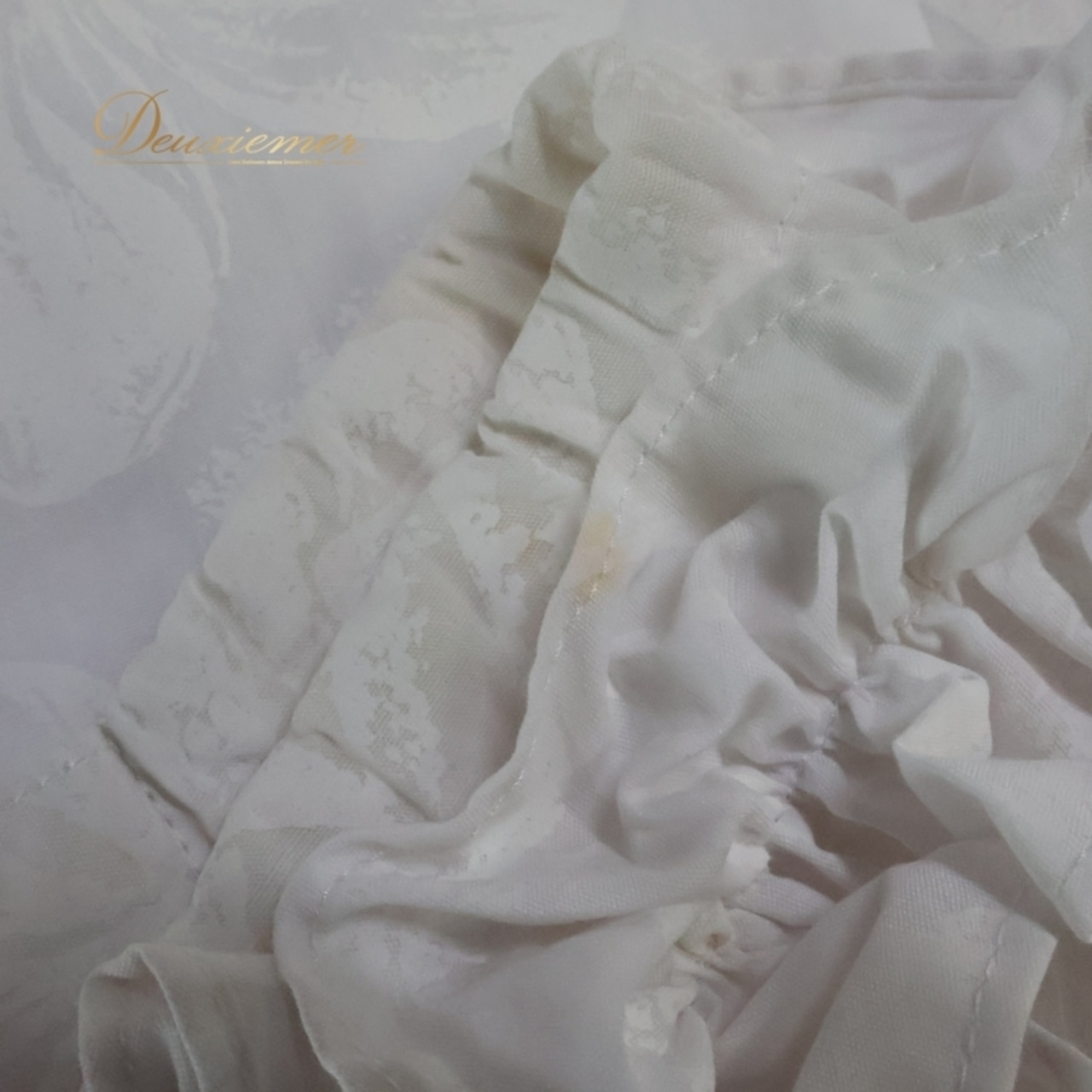 フラダンス 衣装 ワンピース ドレス マーメイドライン エムエムジェイ ホワイト系 MermaidLine MMJ 日本製 ワンカラー フリル かわいい 華やか 上品 きれい 明るい 白 ハワイアン アロハ ハワイアンプリント フラ ダンス レッスン 練習