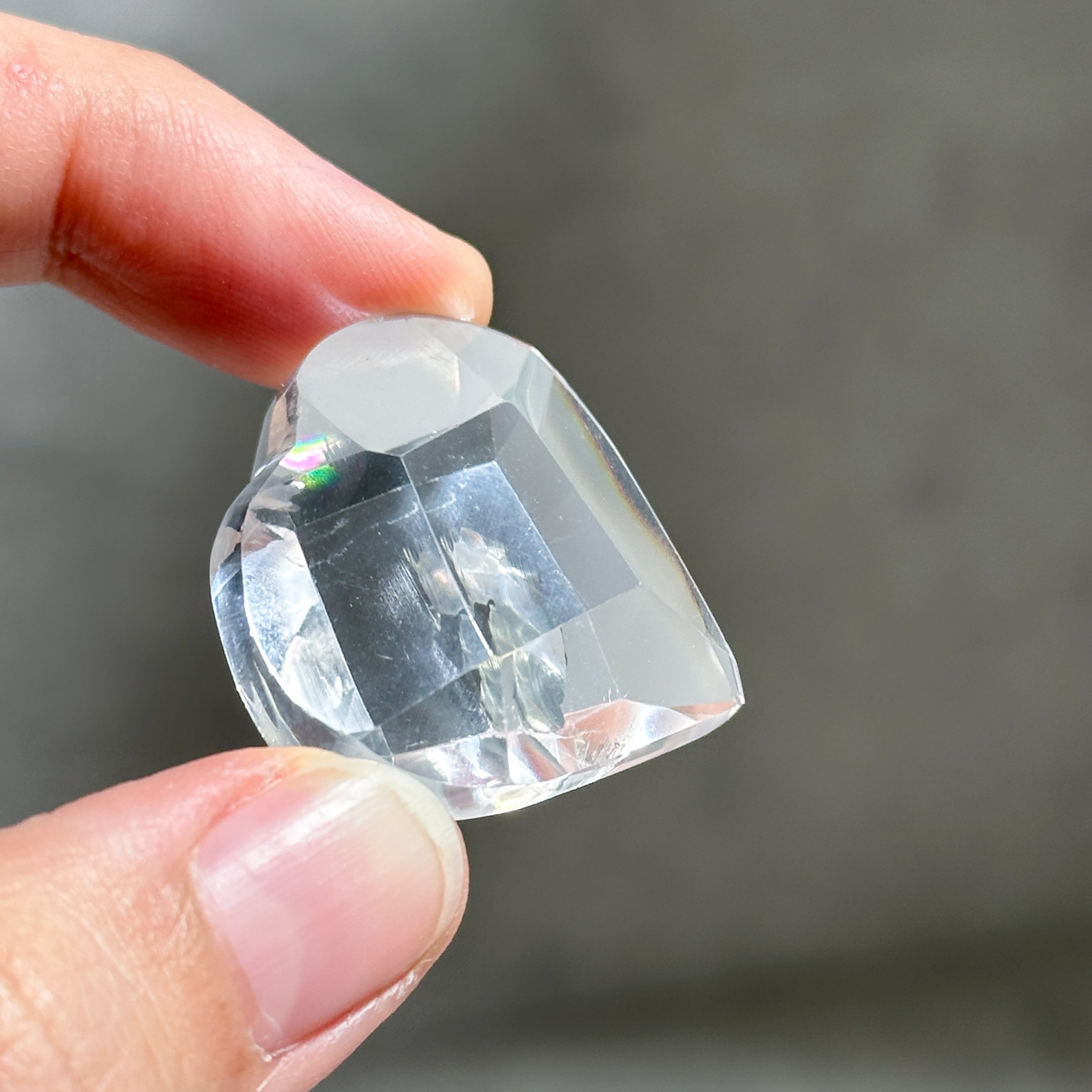 バイーア産レムリアンクォーツ ファセットハート01◇ Lemurian Quartz