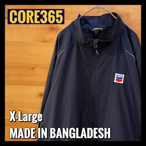 【CORE365】企業系 ワンポイント 刺繍ロゴ 防水 ジャケット リフレクター X-Large タグ付き アメリカ古着