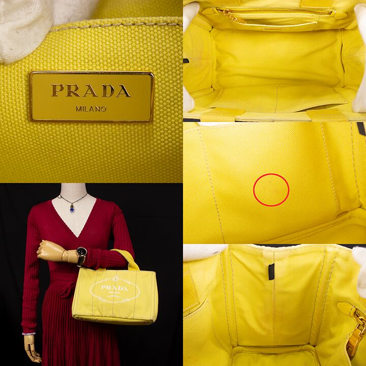 限界価格・送料無料・良品】PRADA・プラダ・ハンドバッグ(カナパ・人気