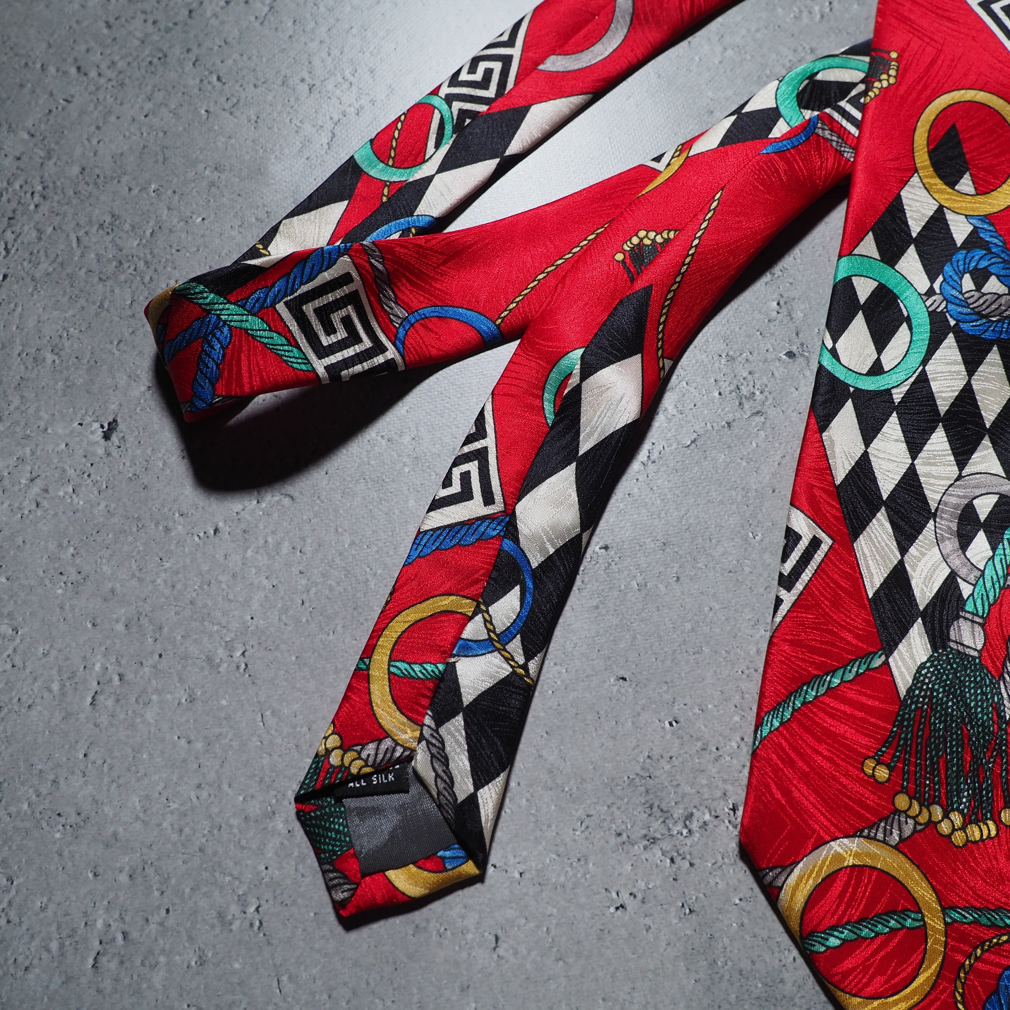 1990s Modern Euro Art vintage silk tie (made in Italy)