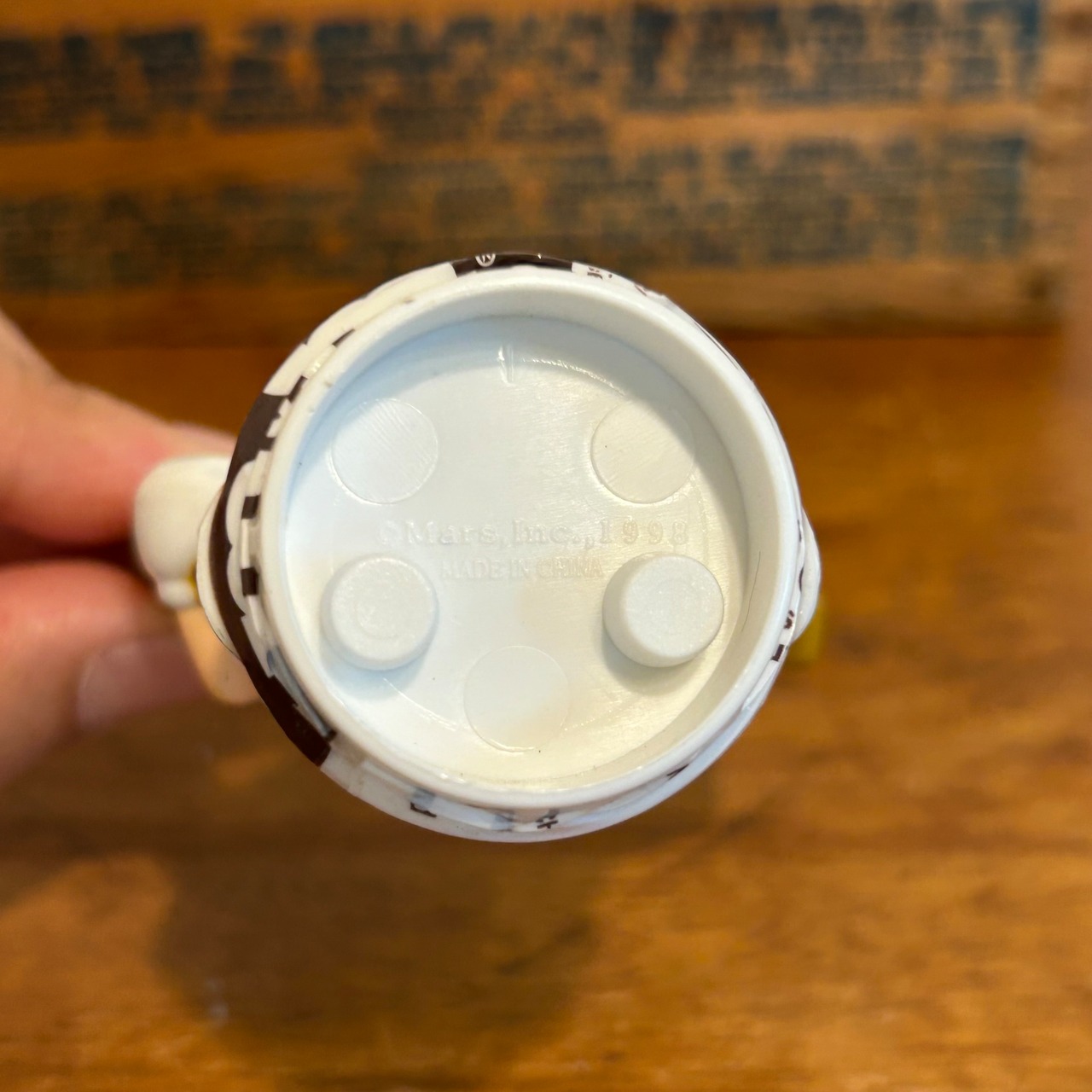 M&M's　 フィギュア　バレンタイン　チューブトッパー　レッド　ハート　ミールトイ　MU-294