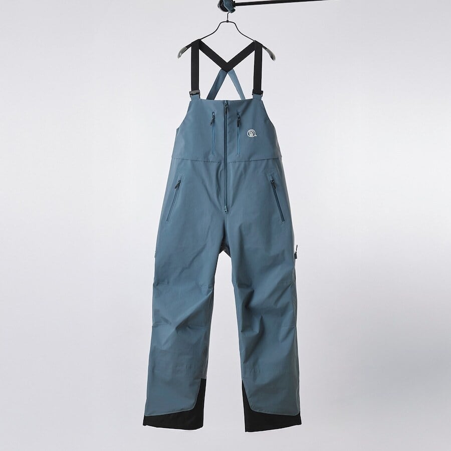 UNFUDGE 『 GENTLE BIB PANTS - BLUEGREY 』 26/27 アンファッジ