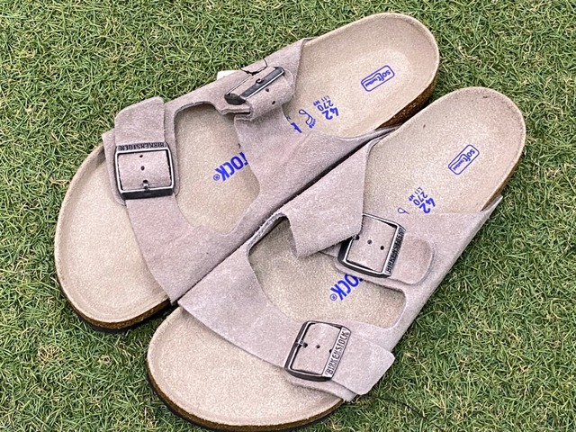 BIRKENSTOCK ARIZONA SUEDE LEATHER SANDALS 27㎝ GREY 02