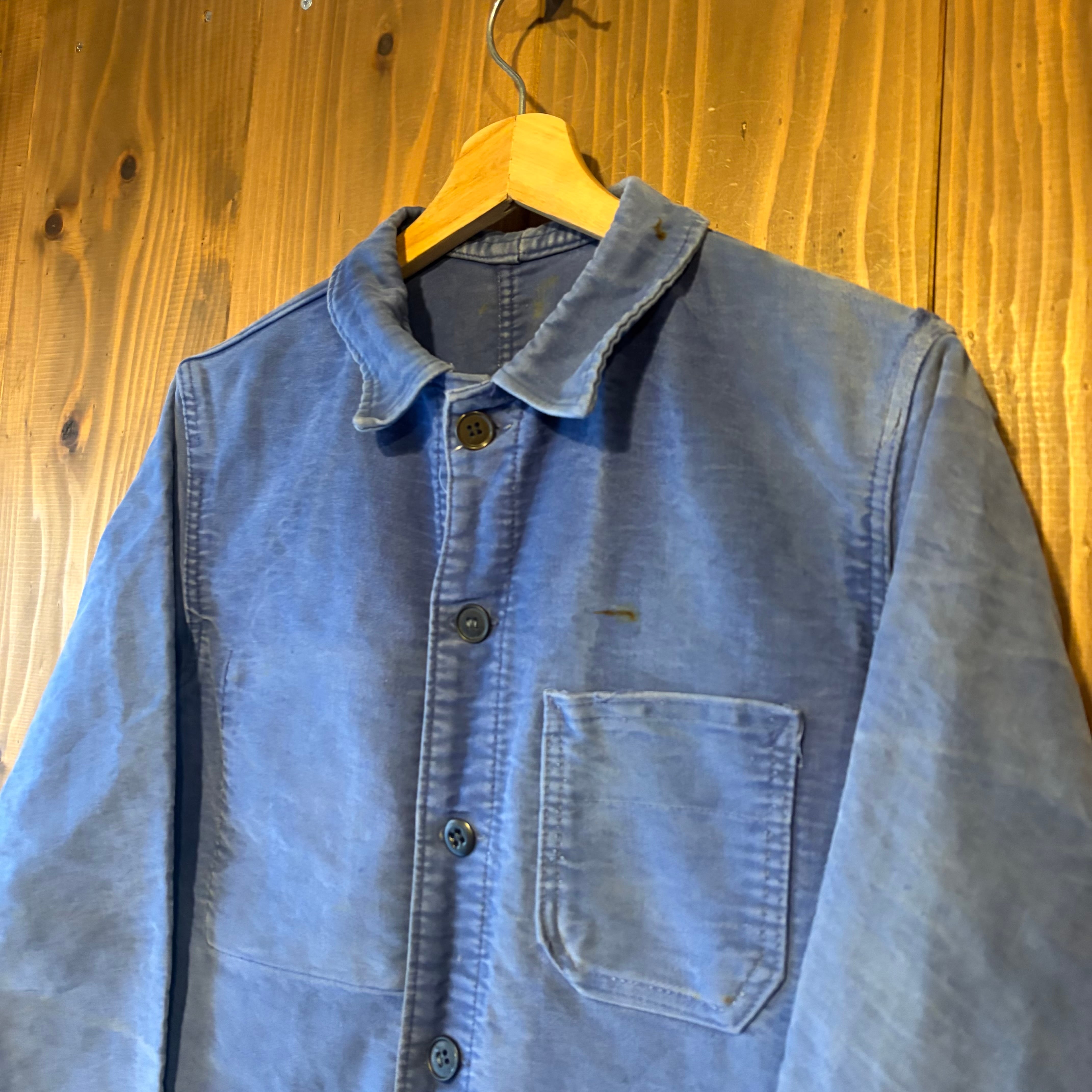 50s モールスキン ワークジャケット 襤褸 ユーロ ヴィンテージ