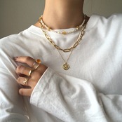 コイン　2連ネックレス ［GSN020］