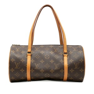 ルイ ヴィトン モノグラム パピヨン30 ハンドバッグ M51385 ブラウン PVC レザー レディース LOUIS VUITTON 【中古】