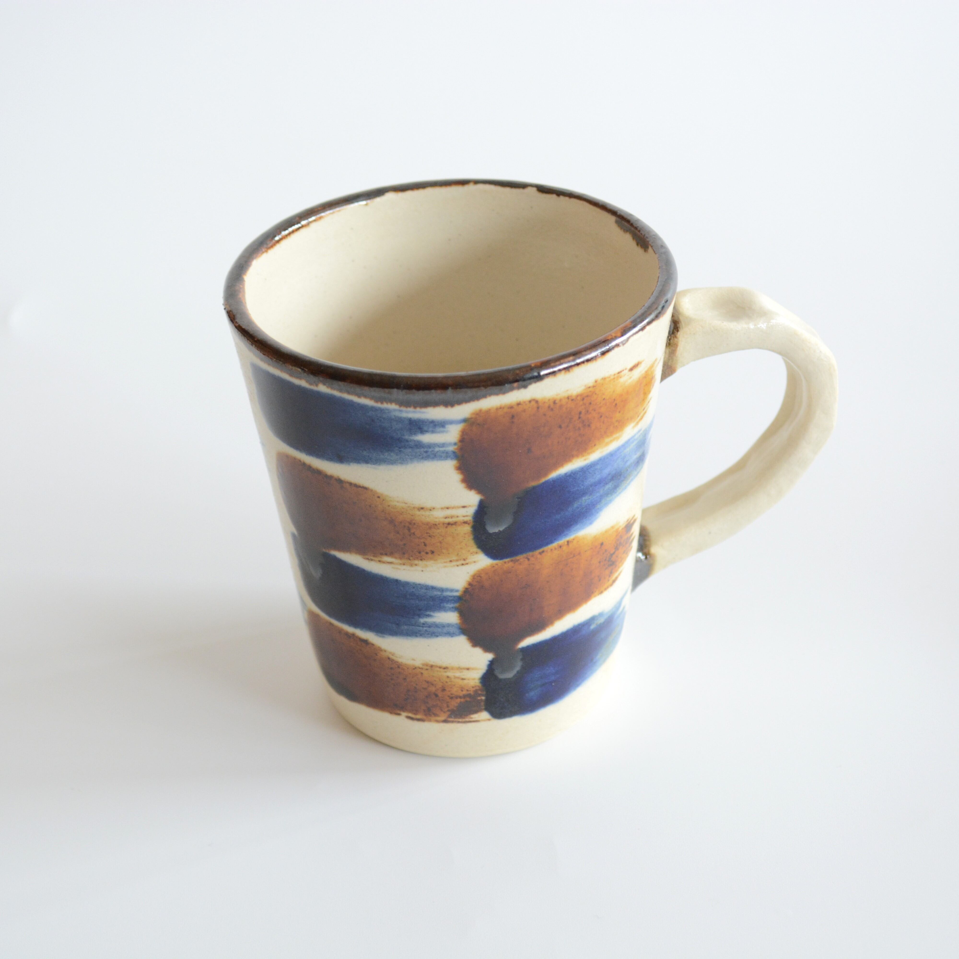 やちむん 工房くばやー】 刷毛・青茶 マグカップ | 器と雑貨 いち商店