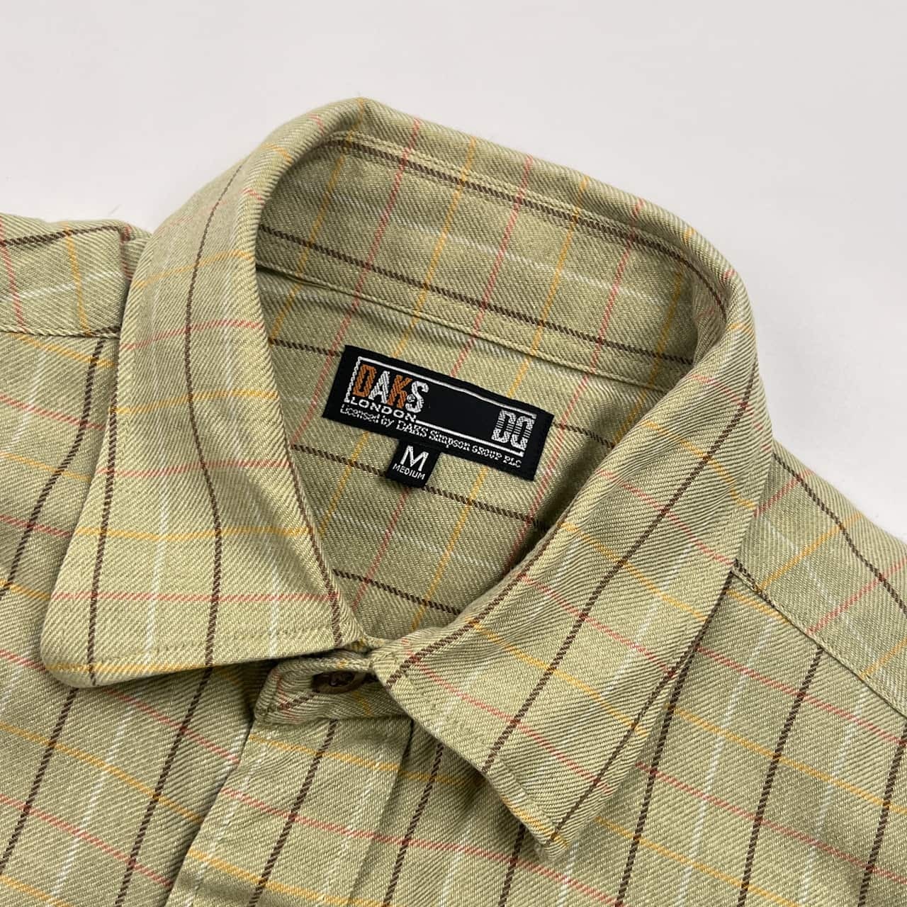 DAKS ダックス チェック ポケット 長袖シャツ M/メンズ