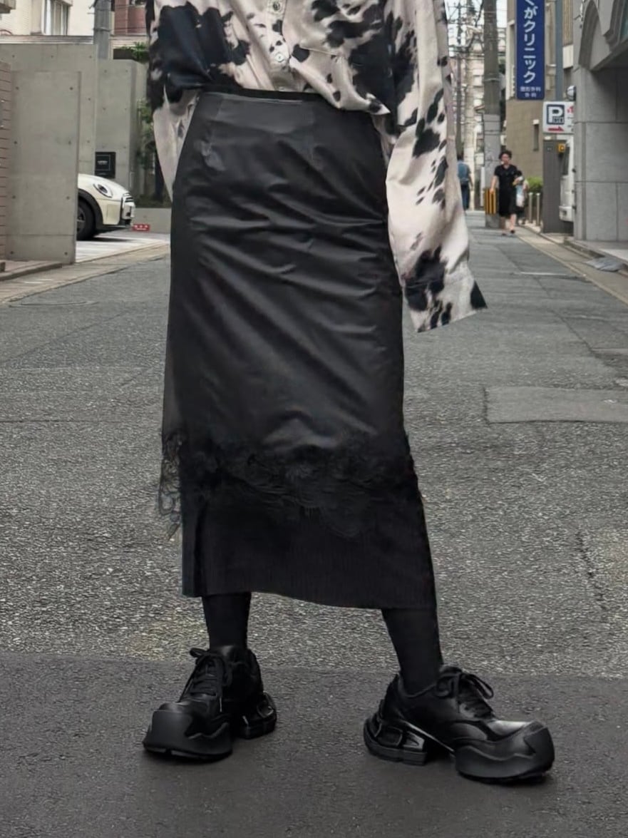 新品未使用PRANK PROJECTプランクプロジェクト MidiSkirt 25AW】PRANK PROJECT プランクプロジェクト / PVC Layered Midi Skirt