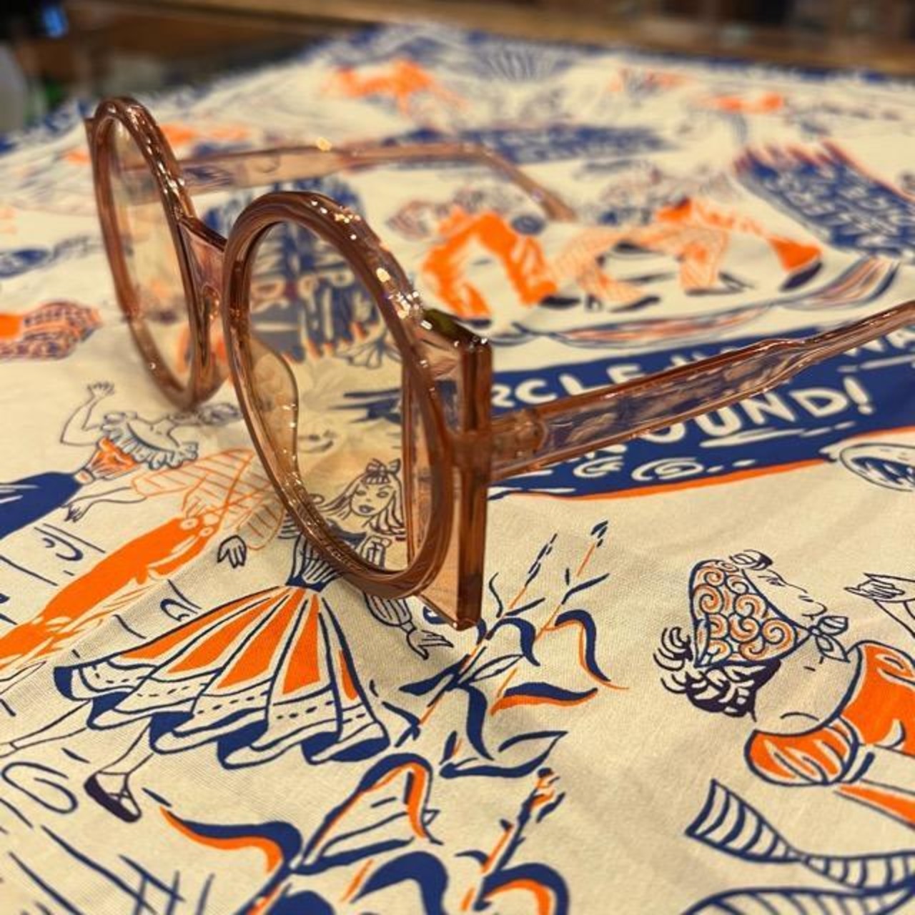 TOPANGA Accessory Retro Circle Glass Retro Circle Glasses Fashion Accessories Sunglasses Small Items　