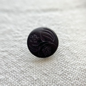 ブラック 2輪フラワー 15mm