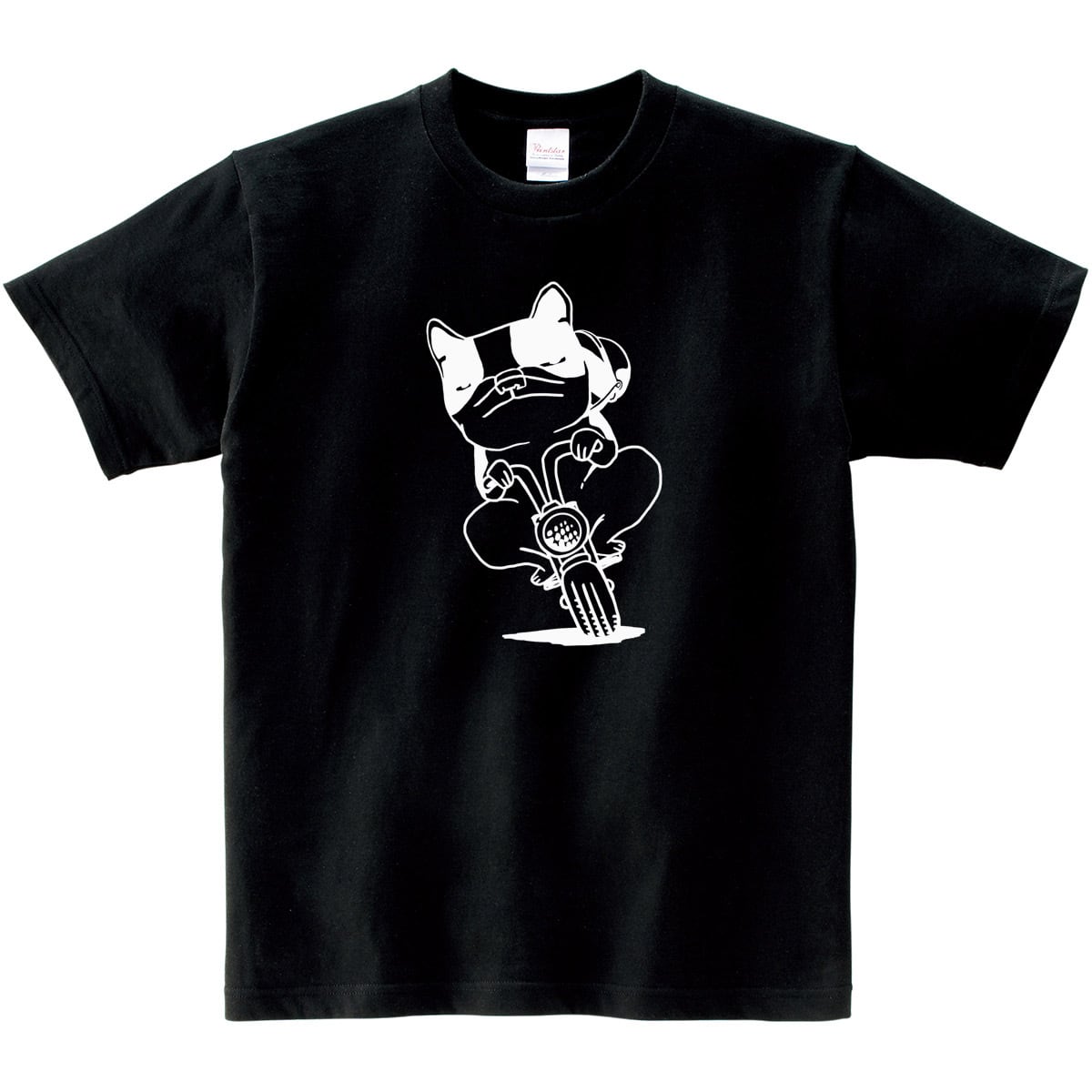 ちょいワル バイク乗りフレブル Tシャツ dog42 不良 単車 バイク好き 犬 フレンチブルドッグ ゆるい イラスト