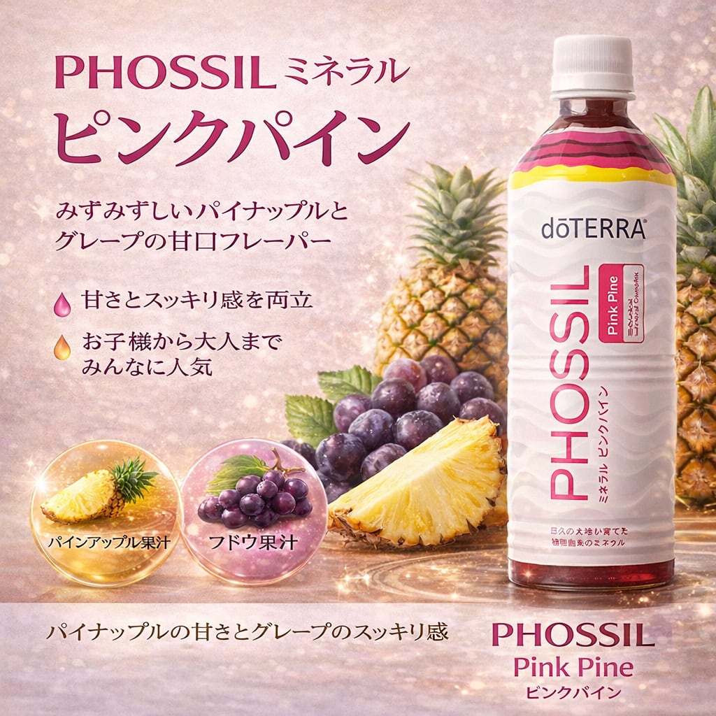 doTERRA PHOSSIL ミネラル ピンクパイン ドテラ | リラクゼーション