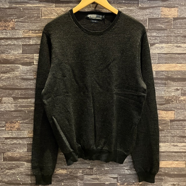 RALPH LAUREN BIRDS EYE WOOL SWEATER