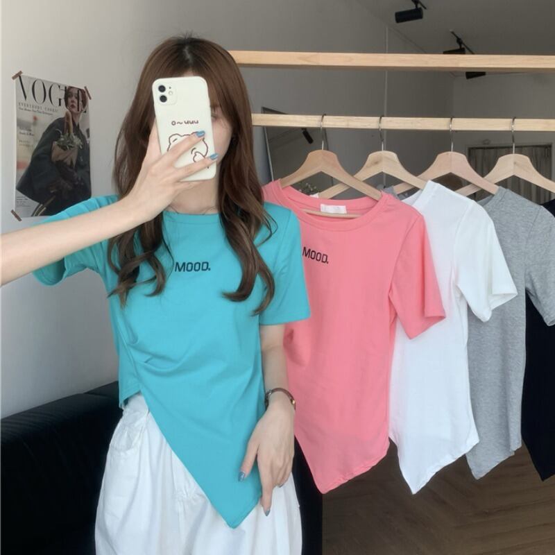 スリットTシャツ サマーホワイト 夏物 1号婦人14365543665