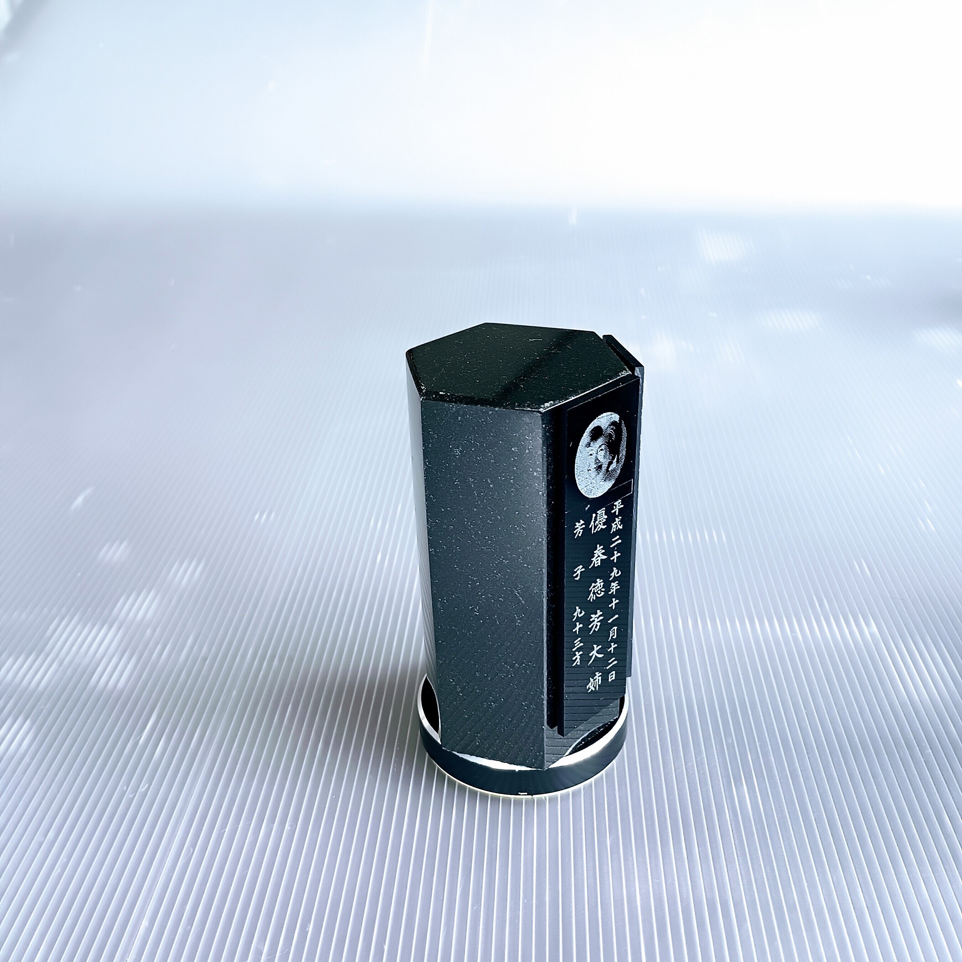 回転位牌 6人用悠想天回 6R60A黒 2名様分